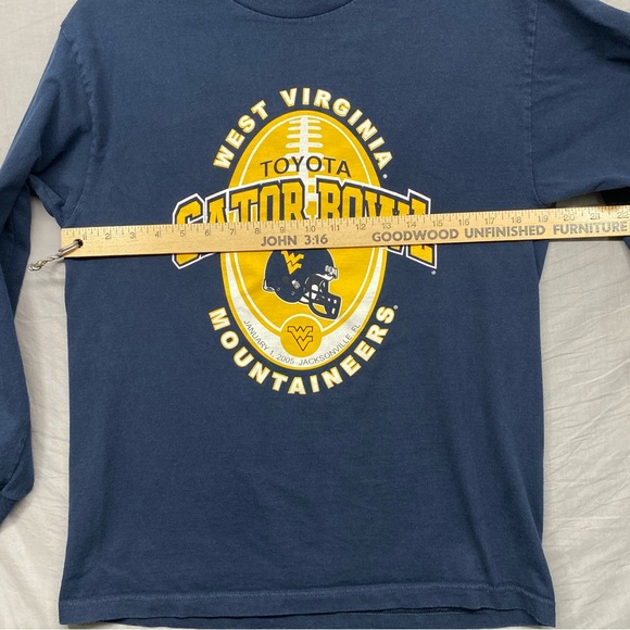 West Virginia Gator Bowl Long Sleeve Short Blue Men Size | M - Picture 6 of 9